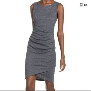 Leith Rouched Sleeveless Dress